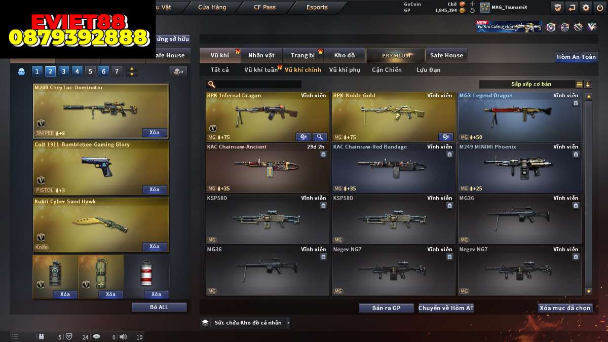 shop acc cf uy tin gia re